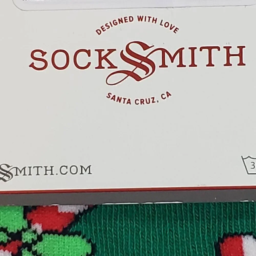 NWT Candy Cane Christmas socks womens shoe 5-10.5